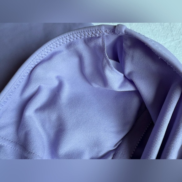 Roxy Kelia Lavender Purple Asymmetrical Workout Bodysuit Romper - Picture 12 of 15